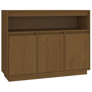 Sideboard Honey Brown 104.5x34x80 cm Solid Wood Pine