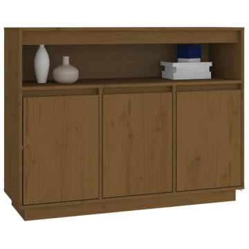 Sideboard Honey Brown 104.5x34x80 cm Solid Wood Pine