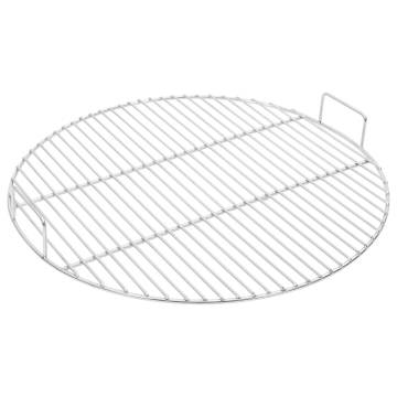 BBQ Grill Grate with Handles Round Ø54 cm 304 Stainless Steel