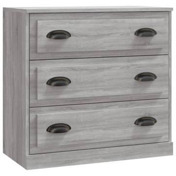 Sideboards 3 pcs Grey Sonoma Engineered Wood