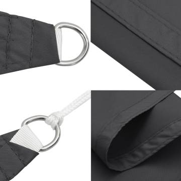 Sunshade Sail Oxford Fabric Triangular 3x3x4.24 m Anthracite