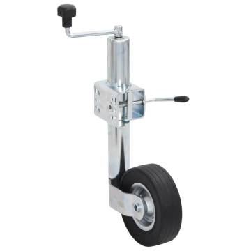 Trailer Jack Wheel with Split Clamp 60 mm Galvanised Steel