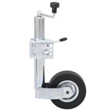 Trailer Jack Wheel with Split Clamp 60 mm Galvanised Steel