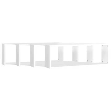 Wall Cube Shelf 4 pcs High Gloss White 80x15x26.5cm Engineered Wood