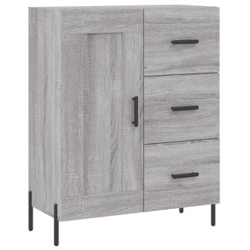 Highboard Grey Sonoma 69.5x34x180 cm Engineered Wood