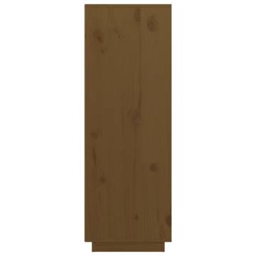 Highboard Honey Brown 89x40x116.5 cm Solid Wood Pine