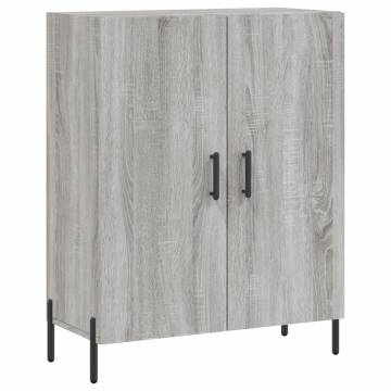 Highboard Grey Sonoma 69.5x34x180 cm Engineered Wood