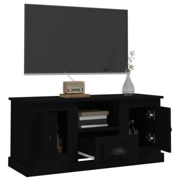 TV Cabinet Black 100x35.5x45 cm Engineered Wood