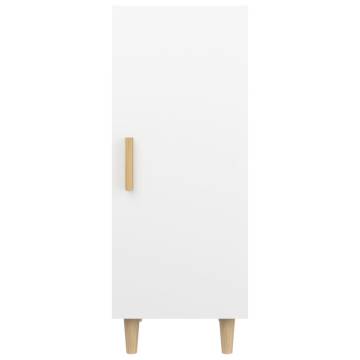 Sideboard White 34.5x34x90 cm Engineered Wood