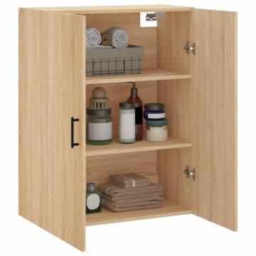 Wall Mounted Cabinet Sonoma Oak 69.5x34x90 cm