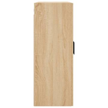 Wall Mounted Cabinet Sonoma Oak 69.5x34x90 cm