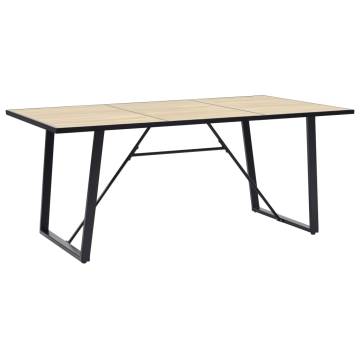 Dining Table Oak 200x100x75 cm MDF