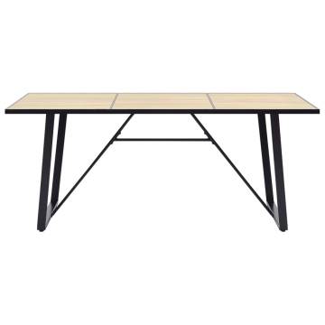 Dining Table Oak 200x100x75 cm MDF