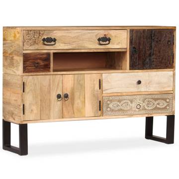 Sideboard Solid Mango Wood 115x30x80 cm