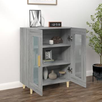 Sideboard Grey Sonoma 69.5x34x90 cm Engineered Wood