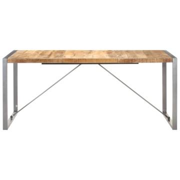 Dining Table 180x90x75 cm Solid Rough Mango Wood