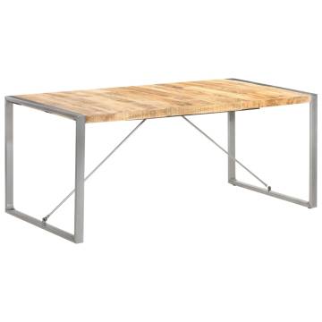 Dining Table 180x90x75 cm Solid Rough Mango Wood