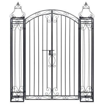 Ornamental Garden Gate Wrought Iron 122x20.5x160 cm