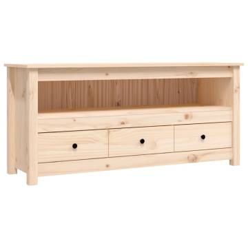 TV Cabinet 114x35x52 cm Solid Wood Pine