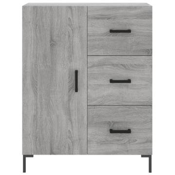 Highboard Grey Sonoma 69.5x34x180 cm Engineered Wood