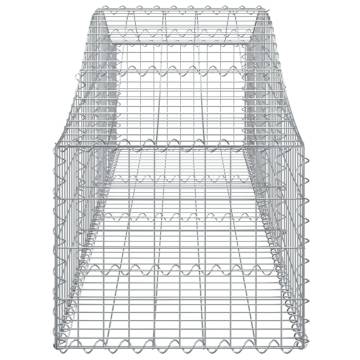 Arched Gabion Baskets 20 pcs 200x50x4060 cm Galvanised Iron