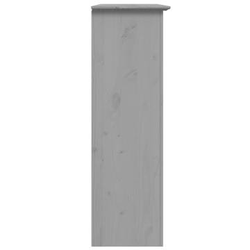 Cabinet with Glass Doors BODO Grey Solid Wood Pine