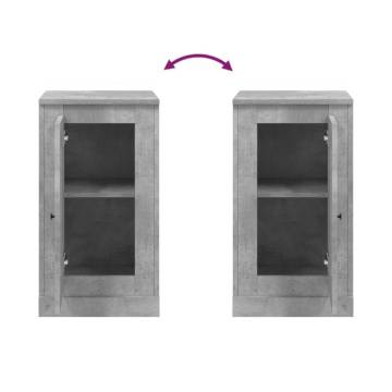 Sideboards 2 pcs Concrete Grey 37.5x35.5x67.5 cm Engineered Wood