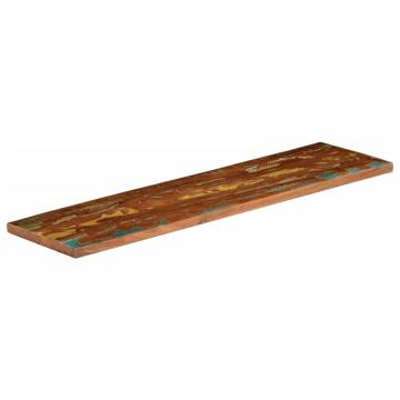 Table Top 120x30x2.5 cm Rectangular Solid Wood Reclaimed