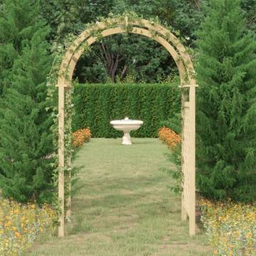 Arch with Trellis 141x97x243 cm Impregnated Solid Wood Pine