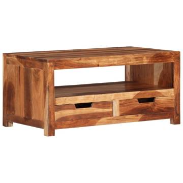 Coffee Table 84x49x40 cm Solid Wood Acacia