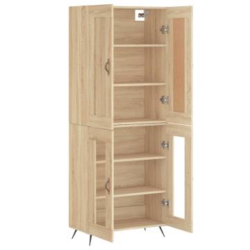 Highboard Sonoma Oak 69.5x34x180 cm Engineered Wood