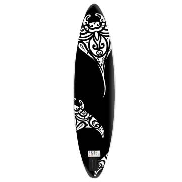 Inflatable Stand Up Paddleboard Set 320x76x15 cm Black