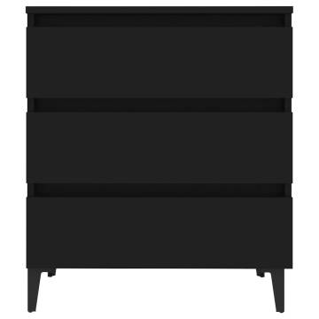 Sideboard Black 60x35x69 cm Engineered Wood