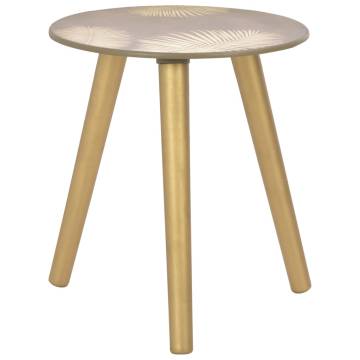 Nesting Side Tables 2 pcs Gold 40x45 cm30x40 cm MDF