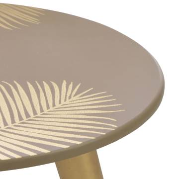 Nesting Side Tables 2 pcs Gold 40x45 cm30x40 cm MDF