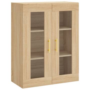 Wall Mounted Cabinet Sonoma Oak 69.5x34x90 cm