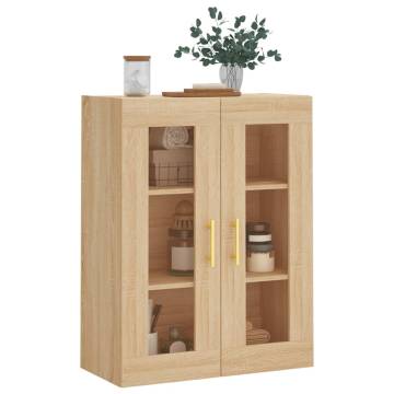 Wall Mounted Cabinet Sonoma Oak 69.5x34x90 cm