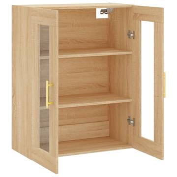 Wall Mounted Cabinet Sonoma Oak 69.5x34x90 cm