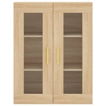 Wall Mounted Cabinet Sonoma Oak 69.5x34x90 cm