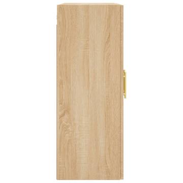 Wall Mounted Cabinet Sonoma Oak 69.5x34x90 cm