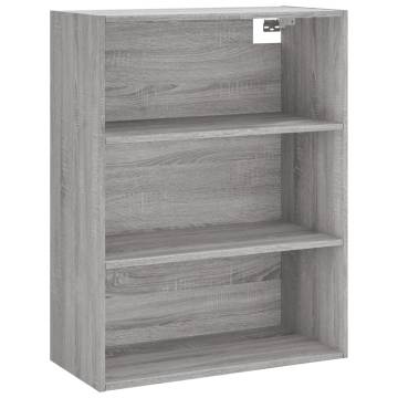 Highboard Grey Sonoma 69.5x34x180 cm Engineered Wood