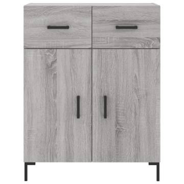 Highboard Grey Sonoma 69.5x34x180 cm Engineered Wood