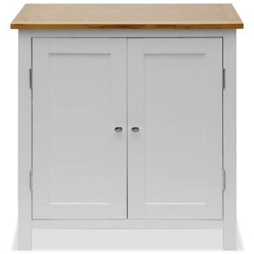 Cupboard 70x35x75 cm Solid Oak Wood