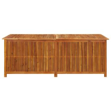 Garden Storage Box 200x80x75 cm Solid Acacia Wood