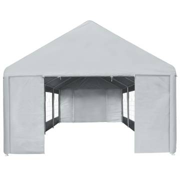 Party Tent PE 4x8 m Grey