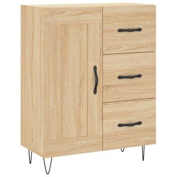 Highboard Sonoma Oak 69.5x34x180 cm Engineered Wood