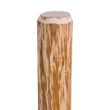 Pointed Fence Posts 4 pcs Hazel Wood 90 cm