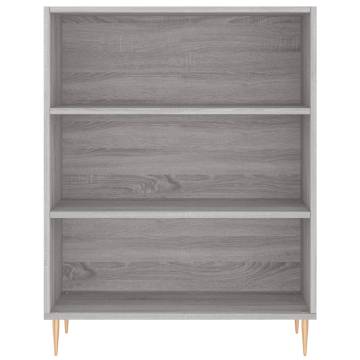 Highboard Grey Sonoma 69.5x32.5x180 cm Engineered Wood