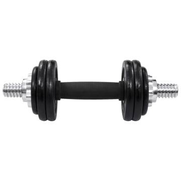 19 Piece Dumbbell Set 15 kg Cast Iron