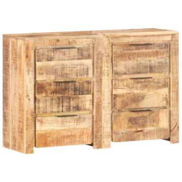 Drawer Cabinet 118x33x75 cm Solid Mango Wood